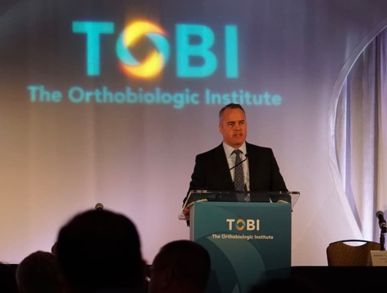 Dr. Mulvaney lecturing at The Orthobiologic Institute